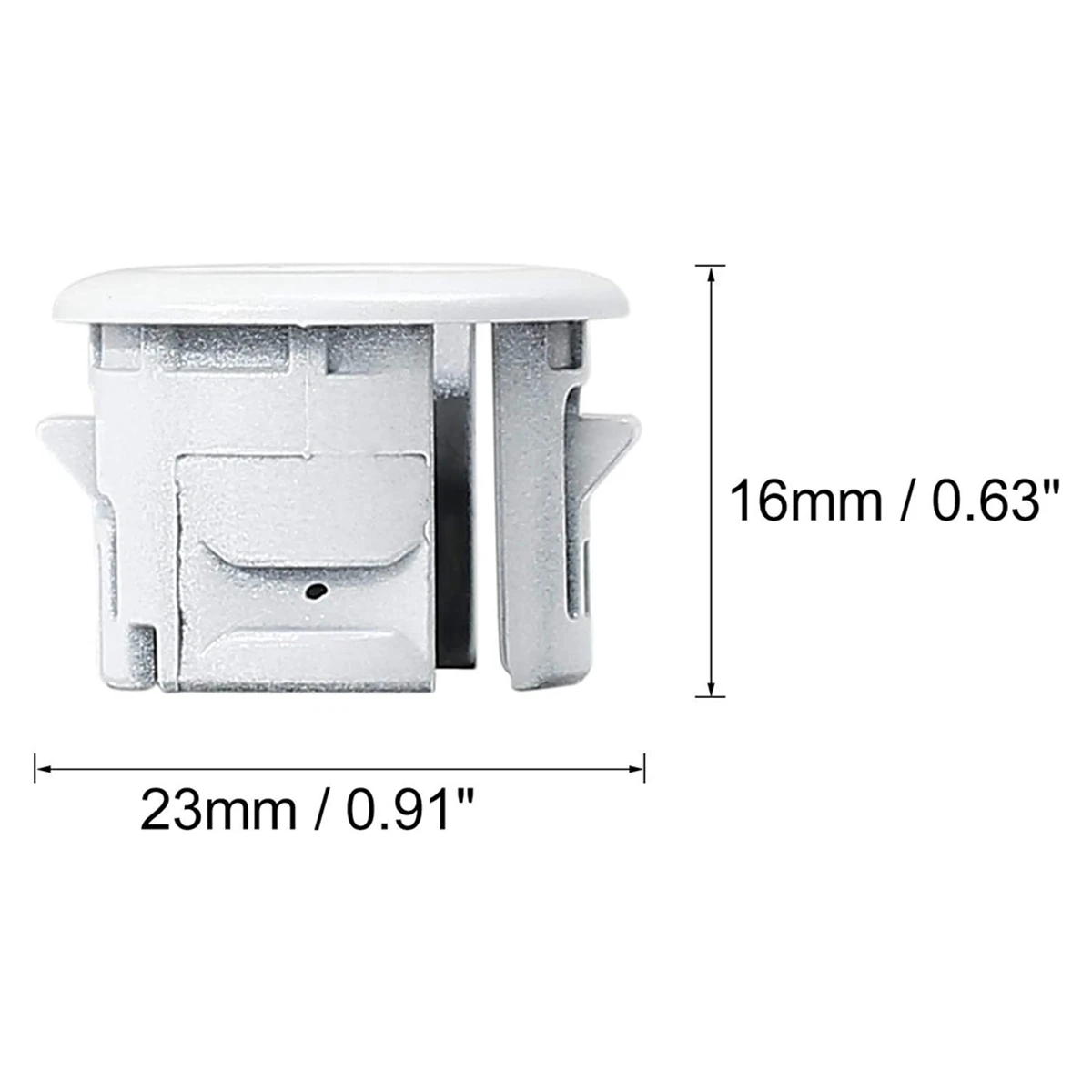 ตัวยึดเซ็นเซอร์ช่วยในการจอดรถกันชนรถยนต์89348-33010สำหรับ Toyota 4Runner ทาโคมา HS250H ES350 2ชิ้นสีขาว