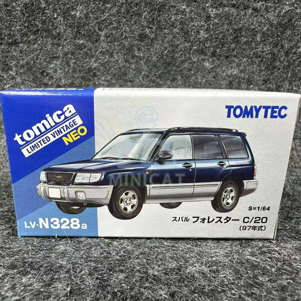 2411 TOMYTEC 1/64 TLV LV-N328a Forester blue alloy trolley model collection decoration