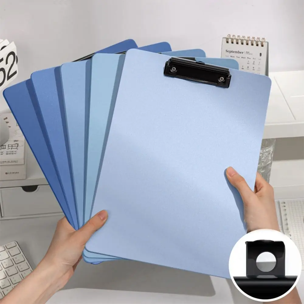 Подвесной градиентный цветной буфер обмена, рисунок, письмо, подпись, утолщенный зажим для доски для файлов формата А4, студенческий школьный офис