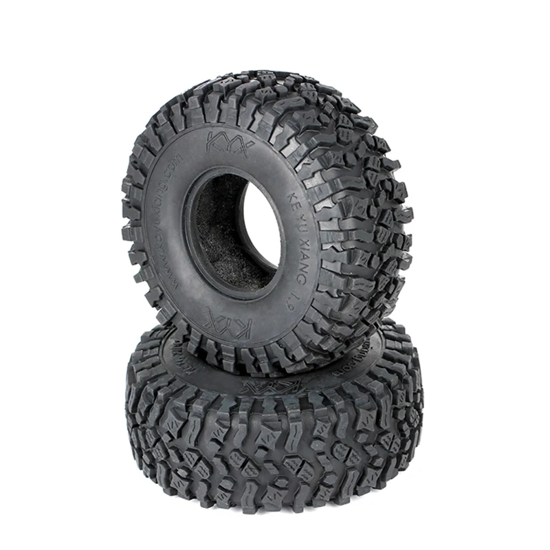 KYX 1.9/2.2-inch rubber tire 118mmx45mm suitable for 1/10 RC remote control car Trx-4 scx10 90046, strong grip performance tire