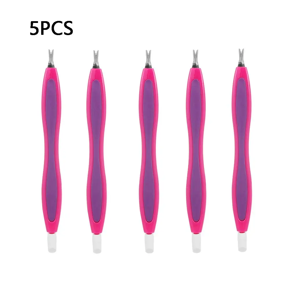 1/3/5 Stuks Vrouwen Pusher Nail Tips V-vormige Manicure Tool Cuticle Remover Nail Art vork Nipper Dode Huid Trimmer