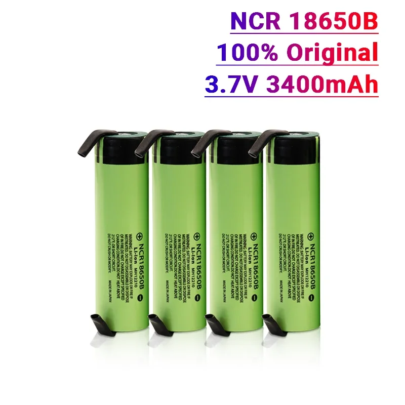 New Original NCR18650B 3.7 v 3400mah 18650 Lithium Rechargeable Battery Welding Nickel Sheet batteries