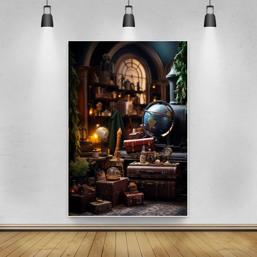 Magic Academy Vertical Backdrop Custom Hogwarts Castle Birthday Party Decor Poster Child Portrait Photography Backgrounds Photo