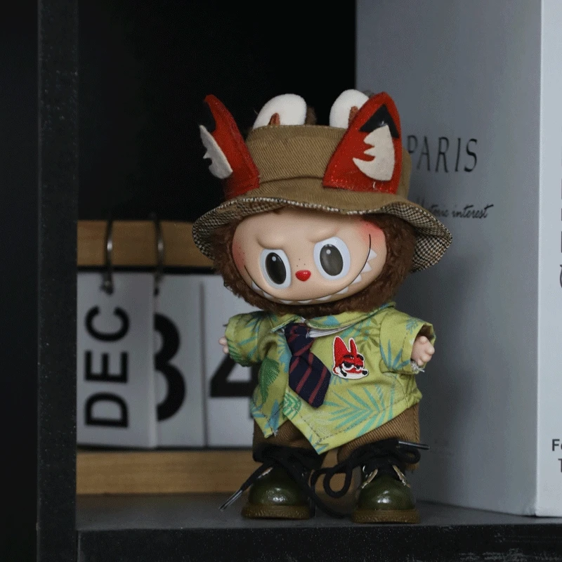 

First Second And Third Generation Pendants For Cloth Labubu Hats Ties Pants Handsome Dressing Changing Clothes