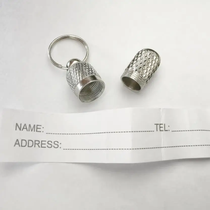 500pcs Pet Dog Cat Name ID Tag Address Telphone Number Collar Metal Anti Lose Puppy Cat Secret Barrel Tube Decoration ni663