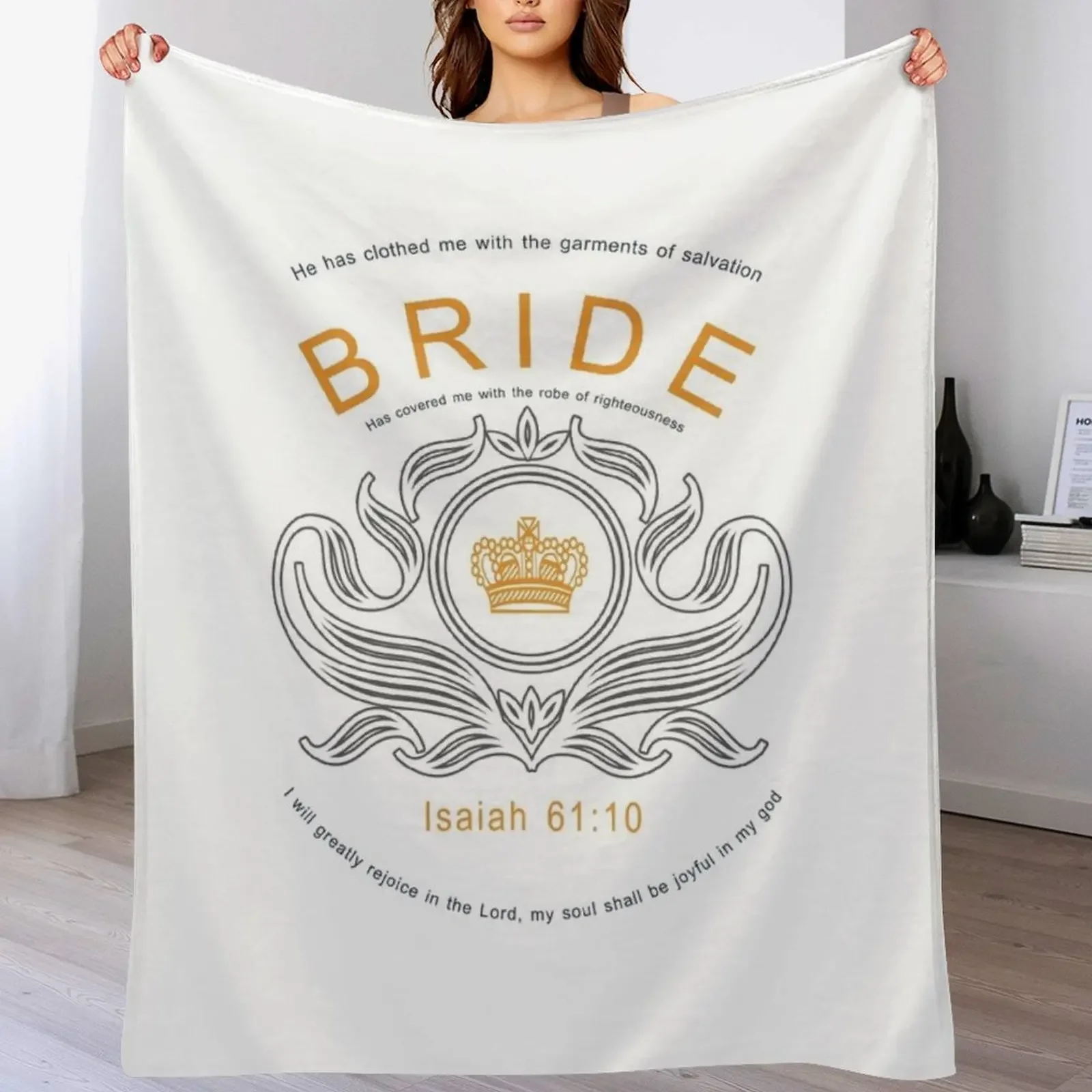 Bride of Christ Throw Blanket Hairys Comforter Blankets