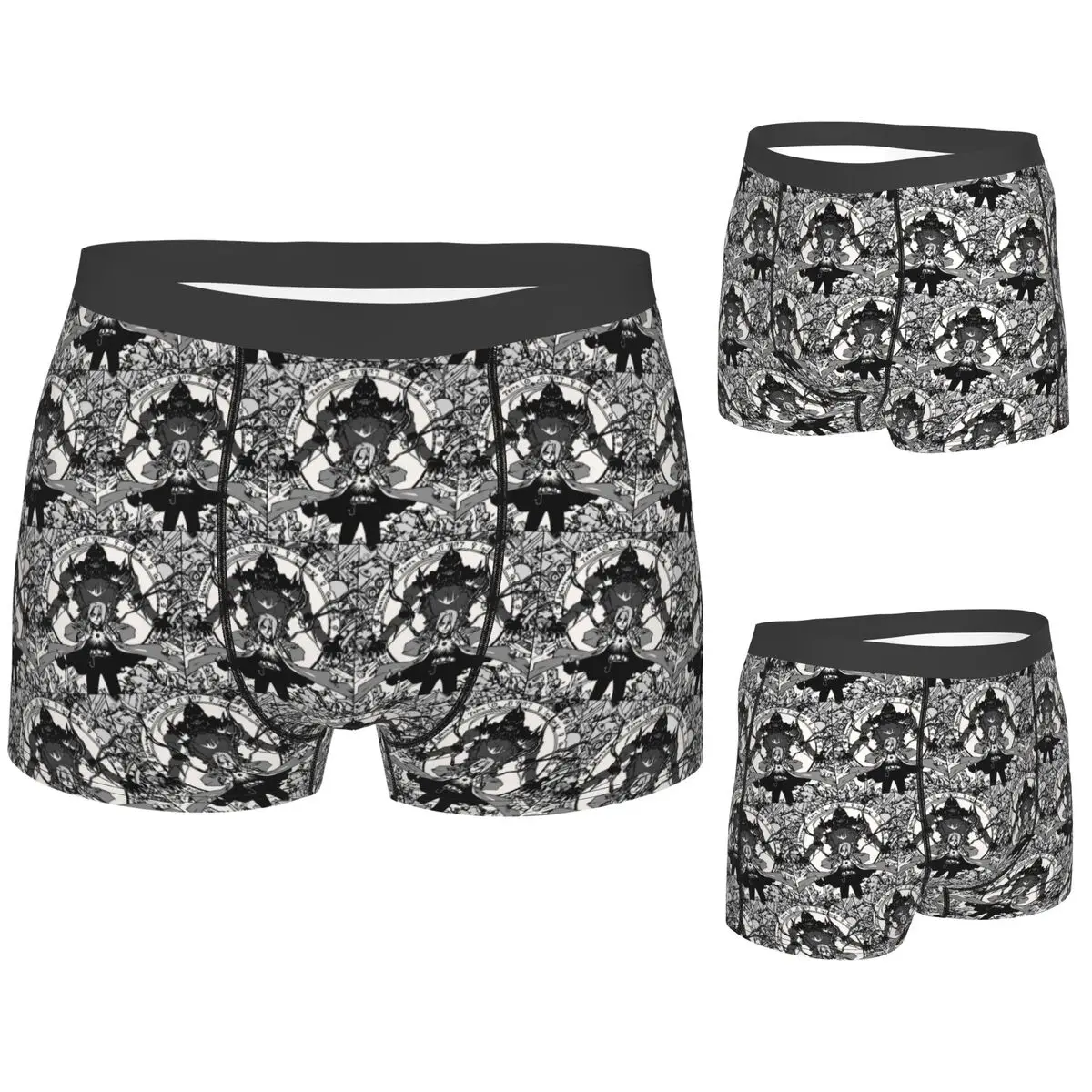 

Boxer Underpants Shorts Fullmetal Alchemist Anime Manga 4 Panties Men's Ventilate Underwear for Homme Man Boyfriend Gift