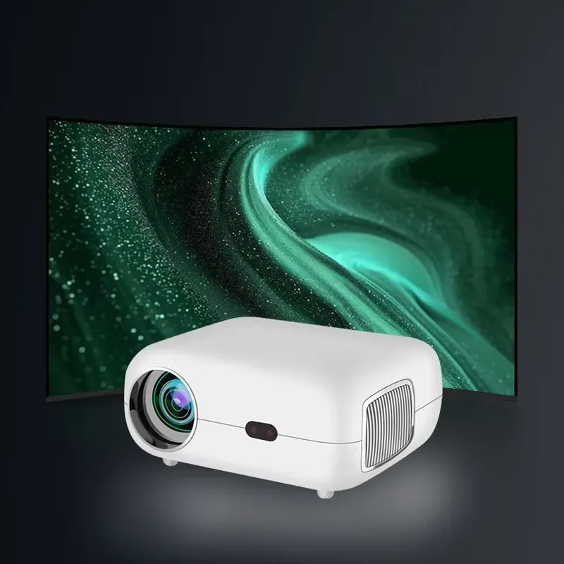 Mini Portable LED Projector 1080P Full HD Home Theater Video Beamer Compact Design for Movie Night Outdoor Camping