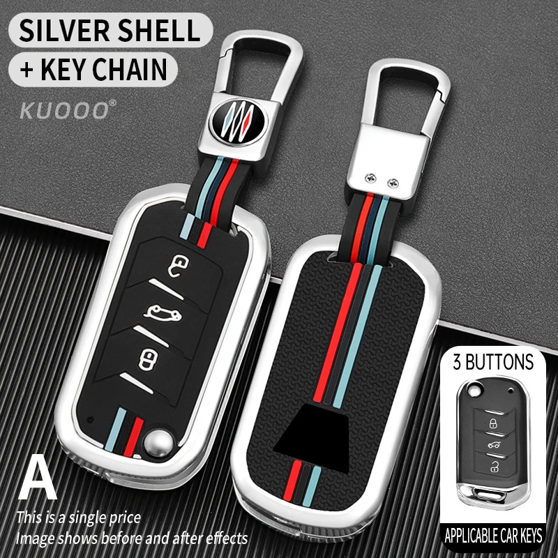 Metal Key Car Cover Case For Mahindra MARAZZO 2019 SCORPIO S3 S7 S9 S11 TUV300 PLUS Remote Flip Key FOB