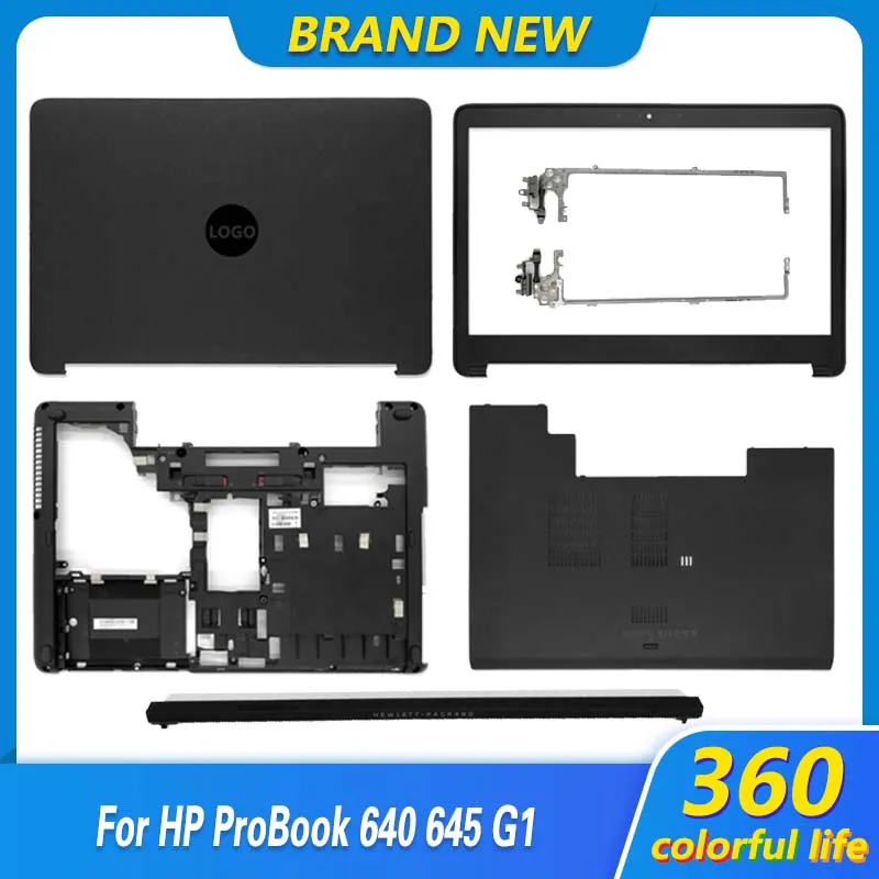 

Новый чехол для ноутбука HP ProBook 640 645 G1, задняя крышка ЖК-дисплея, передняя панель, петли, упор для рук, нижняя нижняя крышка корпуса, дверная крышка 15,6 дюйма