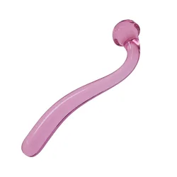 Consolador de cristal Pyrex para mujer, pene falso, tapón Anal, masajeador de próstata, punto G, juguetes de masturbación femenina, 2 colores