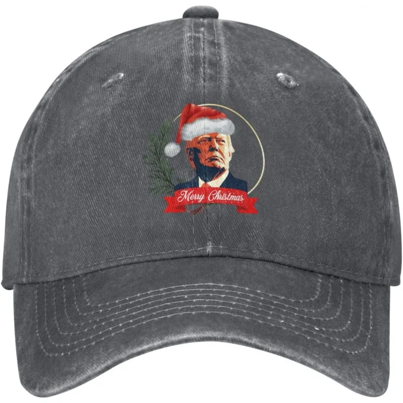 

Men's and Women's Sports Leisure New Fashionable Retro Funny Trump Merry Christmas Cowboy Hat Baseball Hat Outdoor