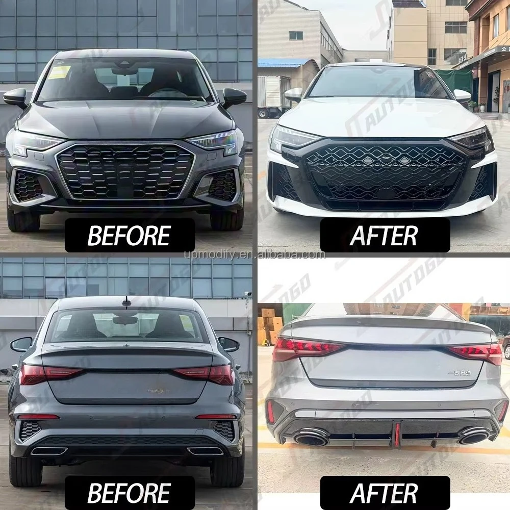 STLF Factory Retrofit Body Kit for A3 S3 35 TFSI 40 TDI Sline S3 2021-2024 8Y Sportback Sedan Limousine Upgrade to 2025 2026 RS3