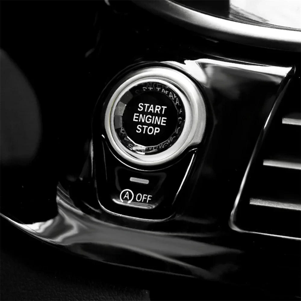 

Car Engine Start Stop Switch Button Sticker Interior Trim for BMW X1 E84 E81 E87 X5 E70 X6 E71 E90 E60 E91 E92 E93 Z4 E89 E