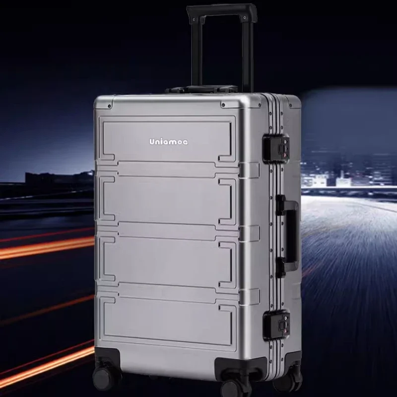 

Suitcase Women's New Leather Case Trolley Case Men's Password Boarding Suitcase Universal Wheel 24 Inches Storage Bag