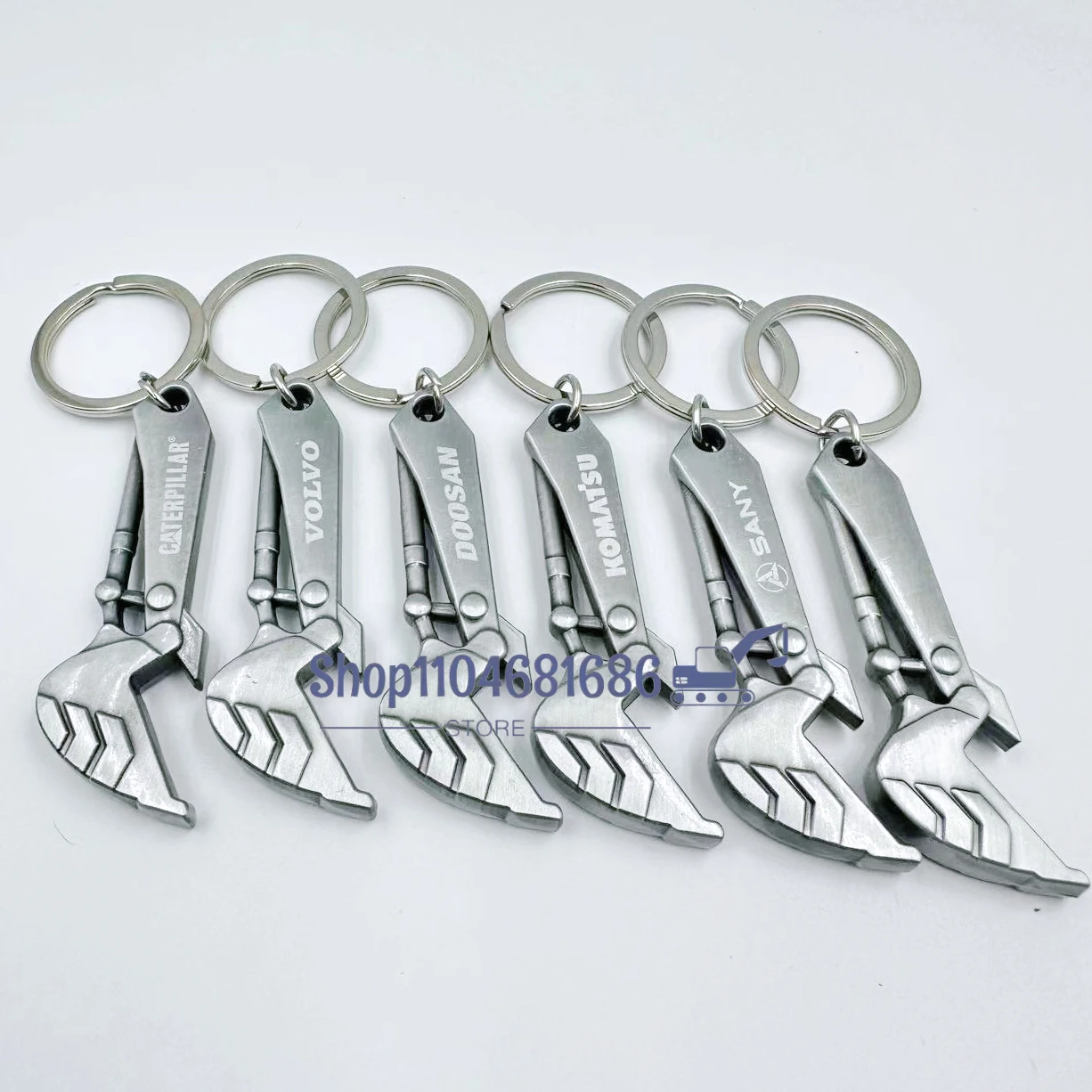 Брелок с открывалкой для бутылок, ключ-экскаватор, подвеска для Caterpillar CAT Komatsu Sany DOOOSAN V-olvo Hitachi, брелок для ключей