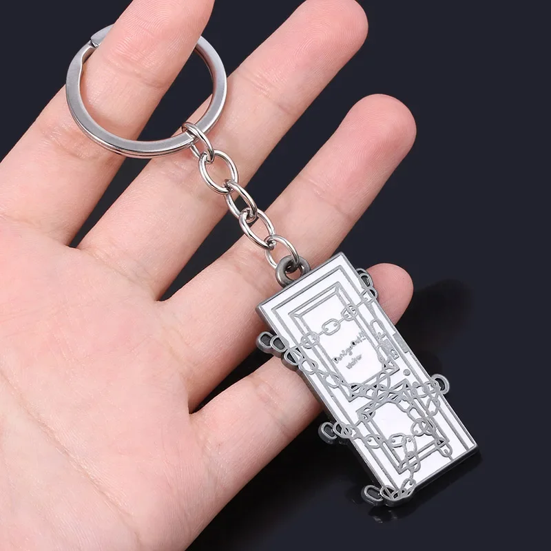 Game Silent Hill 2 Keychain Link Chain Square Key Chains for Women