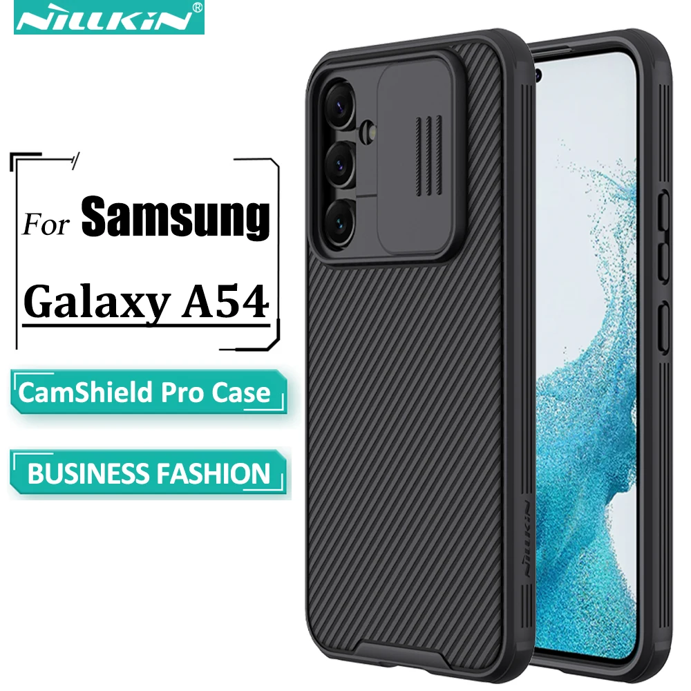 Nillkin Striped Phone Case for Samsung Galaxy A54 5G, Premium Upgraded Shockproof Phone Cases with Slide Camera Cover