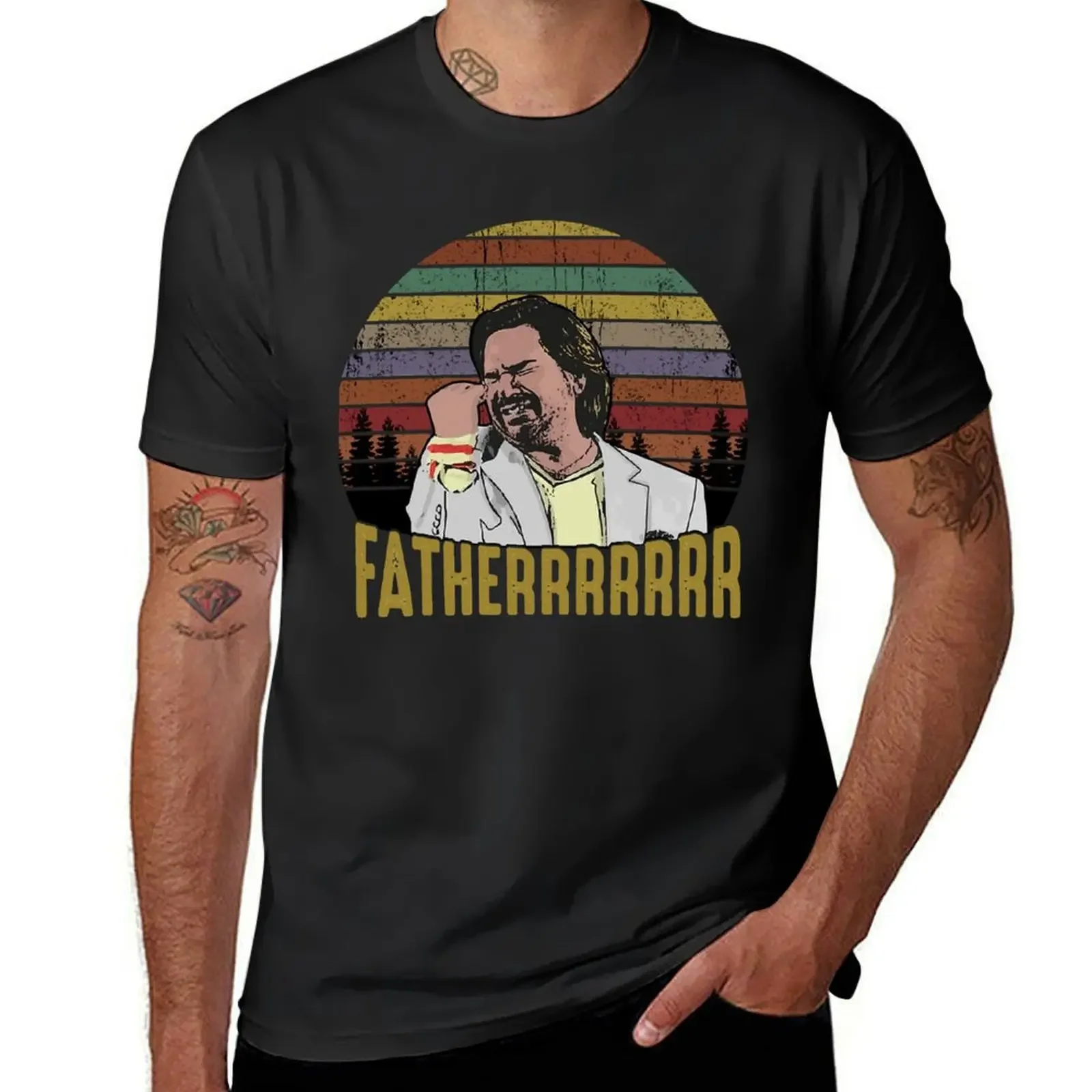 Douglas Reynholm Father The It Crowd Funny Vintage T-Shirt oversized graphic tee blue archive customs luxury clothes men