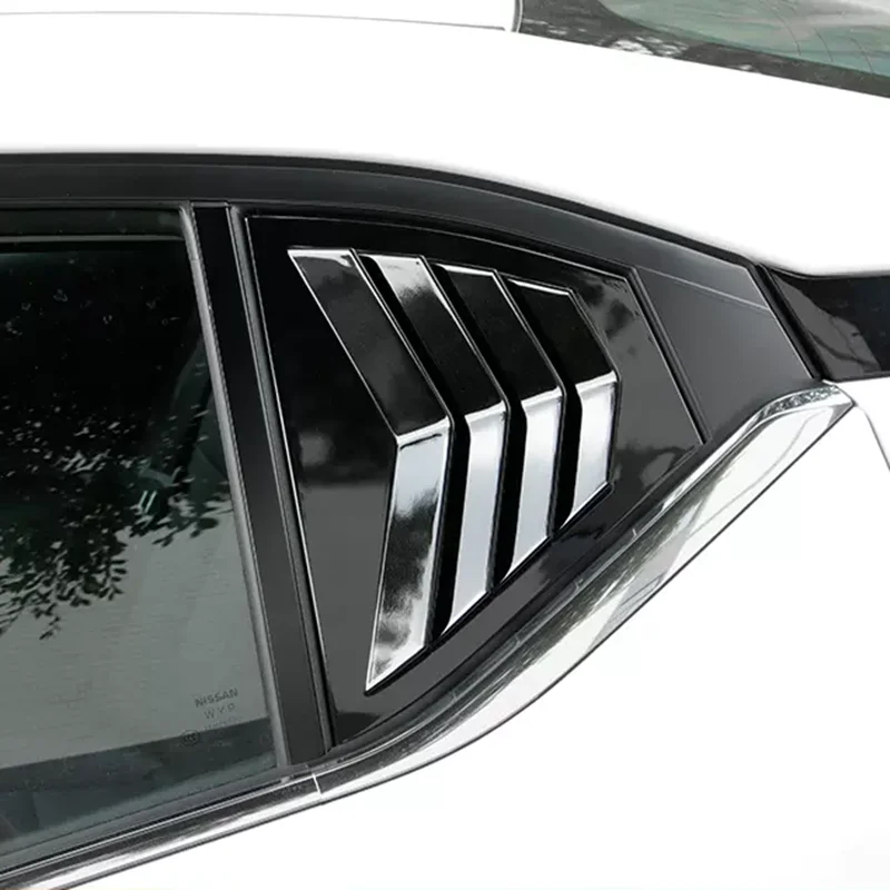 لنيسان سنترا سيلفي 2020 -2024 سيارة الخلفية كوة الجانب نافذة مصراع غطاء لوحة الكسوة ملصق تنفيس مغرفة اكسسوارات السيارات #2