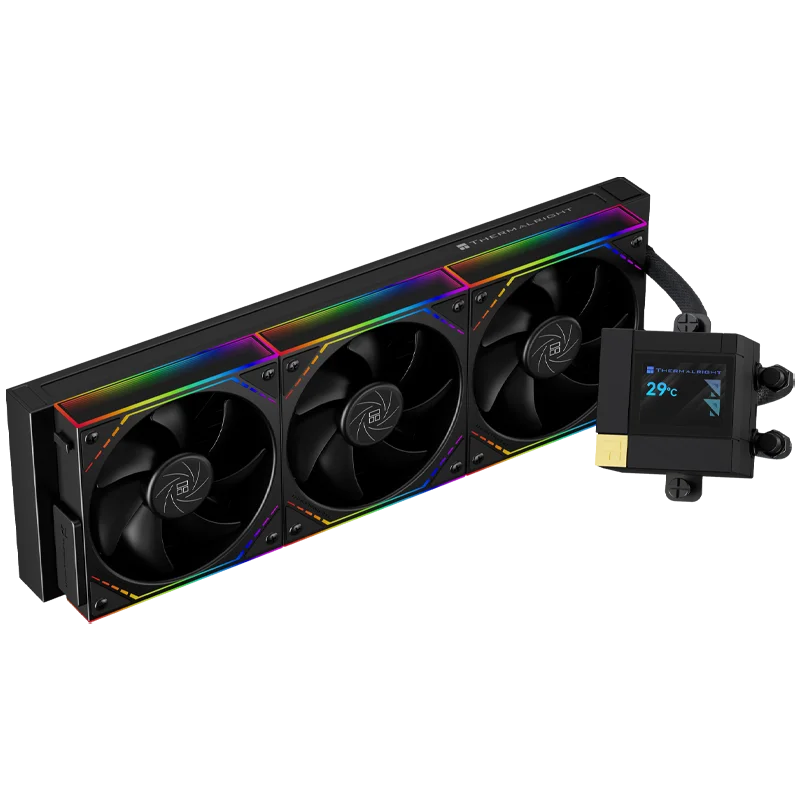 مبرد سائل لوحدة المعالجة المركزية Thermalright CORE MATRIX 360 VISION 360 مم الكل في واحد بدقة 2 بوصة 320*240 IPS LCD يدعم LGA 1851 AMD AM5