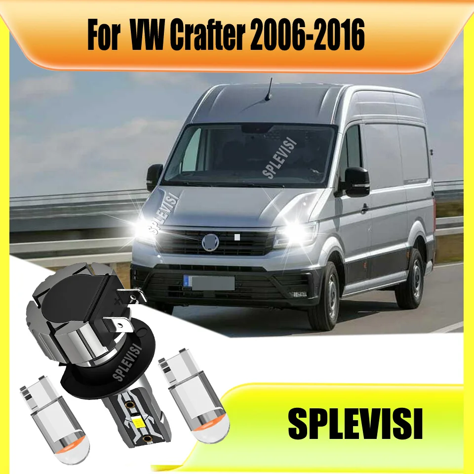

12v H7 LED Lights 75W Headlight Bulb 6000K Wireless Car Lamp CSP For VW Crafter 2006 2007 2008 2009 2010 2011 2012 2013-2016