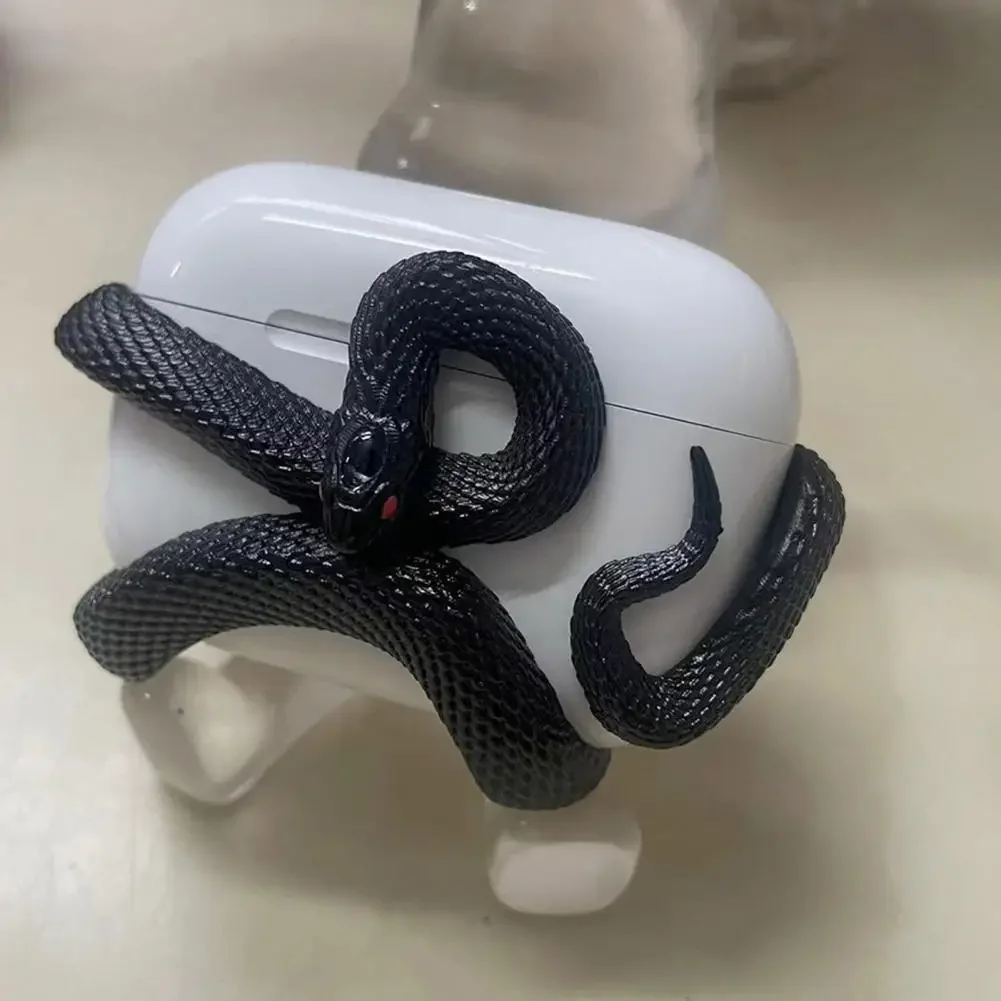 ثعبان سماعة لاسلكية واقية ل Airpods Pro/Pro 2 الإبداعية ثلاثية الأبعاد ثعبان حقيبة سماعة الاذن قطرة سماعات غطاء