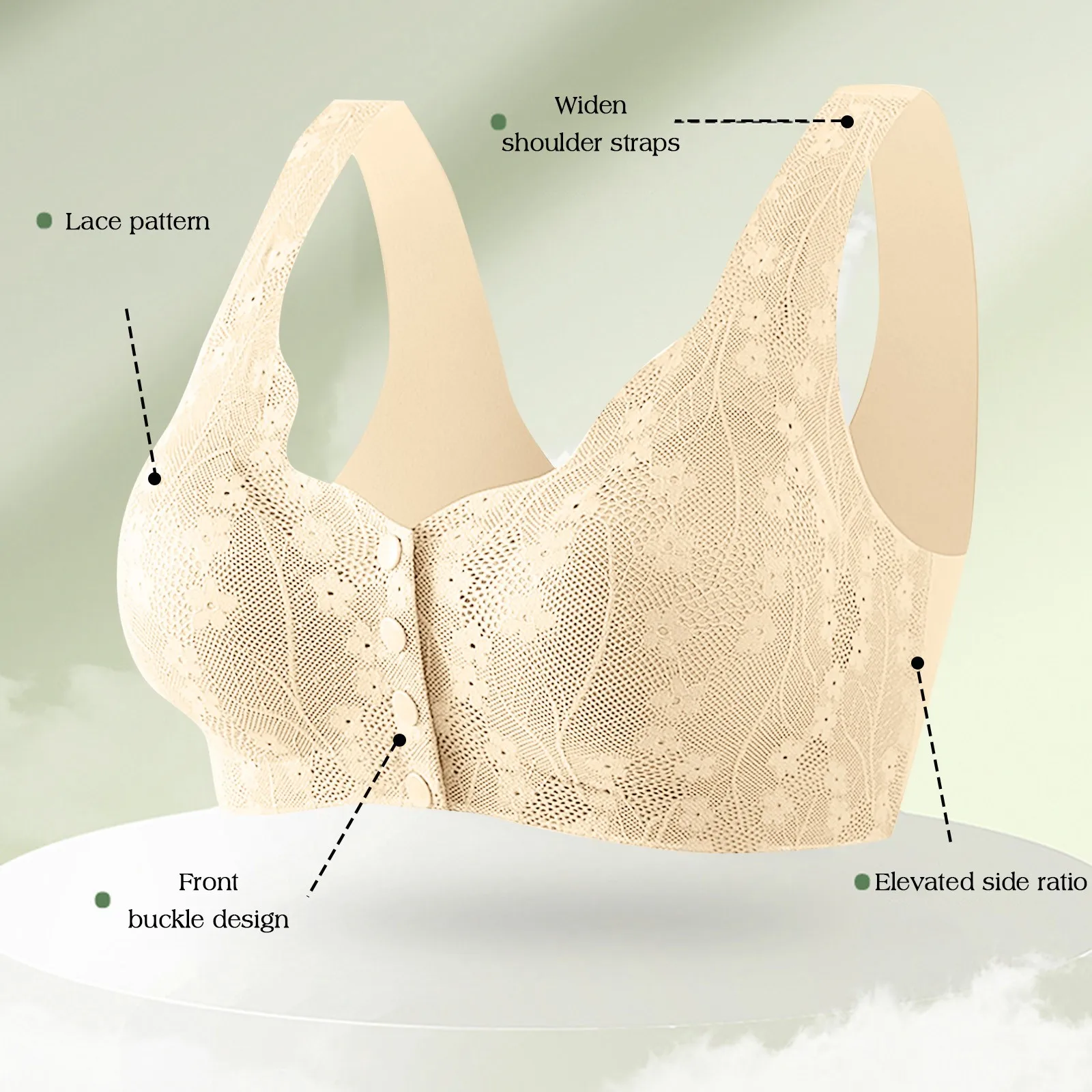 Bra For Women Comfortable Convenient Front Close Button Bras For Older Women No Womens Push up Bras Sports Bras for Women Pack