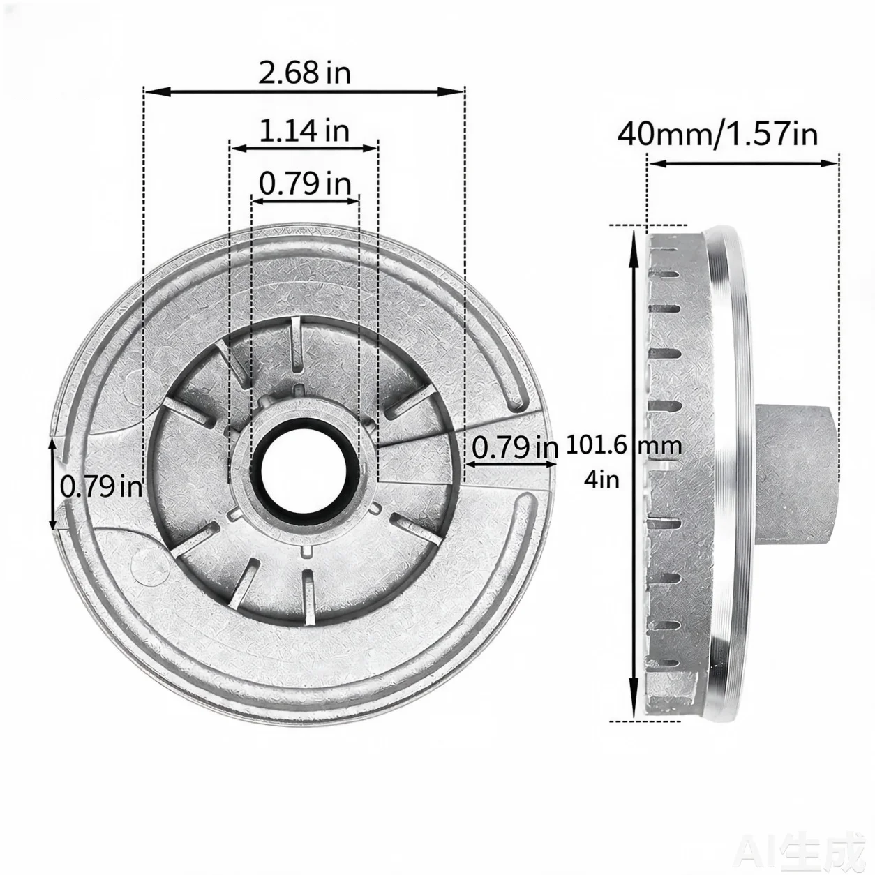 Gas Stove Flame Distributor Cap High Temp Aluminum Construction for Stable Cooking Performance Compatible Models
