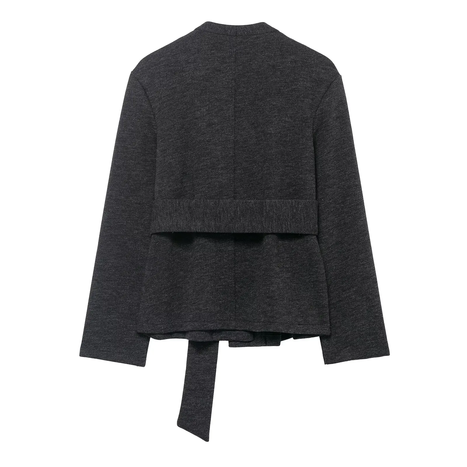 Faionable Soft Capispalla Cappotto da donna Autunno Inverno Nuovo arrivo Con cintura Versatile ZA Sle Pendolarismo Fibra di poliestere 00%