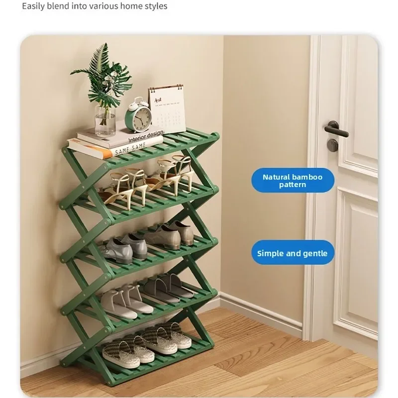 Factory Shoe rack Door multi-layer economical storage Extremely narrow shelf Telescopic shoe rack