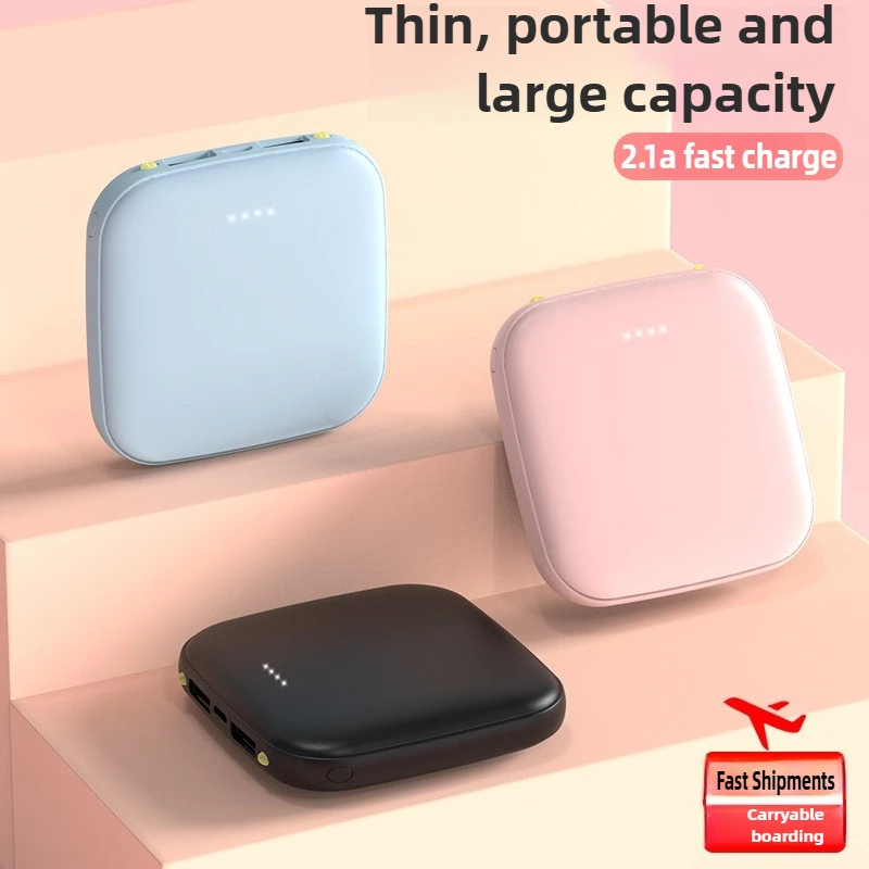 

20000mAh Power Bank Mini Large-Capacity Slim and Portable Mobile Power Supply with 2.1 Fast Charging