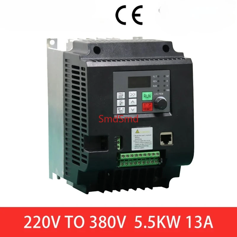 1.5kw-7.5kw 220V to 380V VFD AC Frequency Inverter Single Phase Input 3 Phase Output Drives Frequency Converter