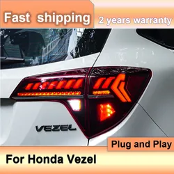 Akcesoria samochodowe do Honda Vezel światła tylne 2015-2021 HRV Taillight Vezel tylne światło hamulec przeciwmgielny dynamiczny kierunkowskaz