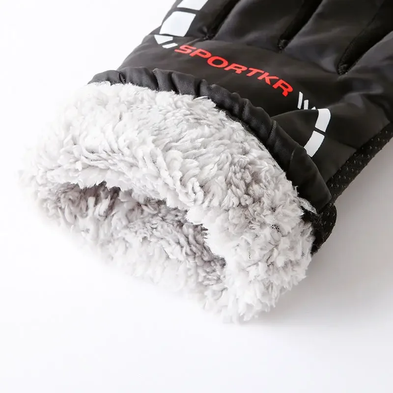 Guantes cálidos de invierno para hombre, guantes impermeables para ciclismo de invierno, resistentes al viento, para ciclismo y motocicleta, para