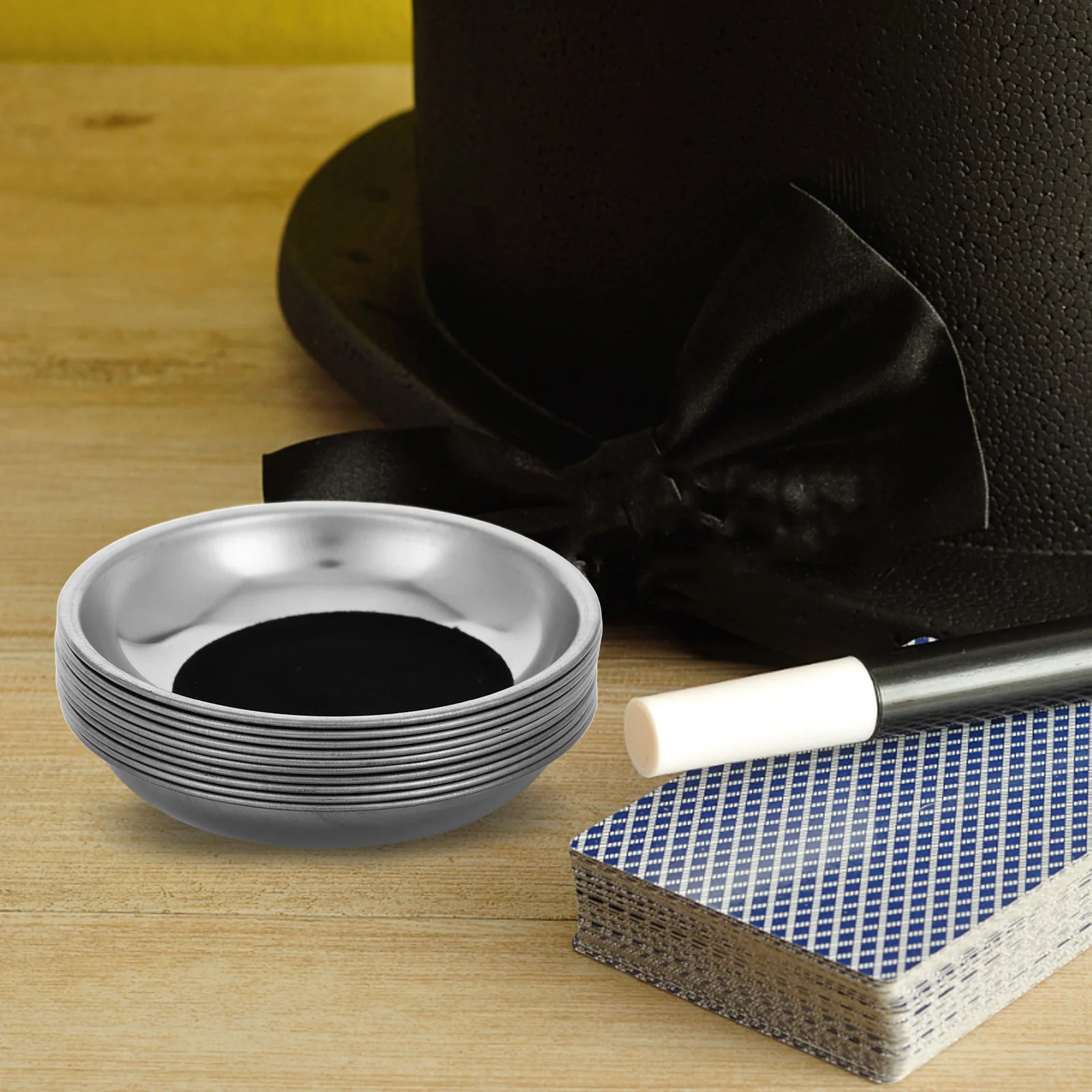 

10Pcs Magician Cup Pads Coin Vanishing Performance Props Trick Playing Accessories for Performers