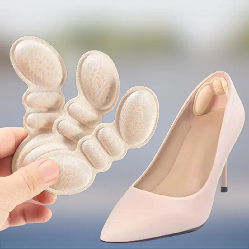 

High Heel Pads Heel Pain Relief Self-Adhesive Stickers Adjust Shoe Size Anti Slip Shoe Pad Heel Protector Comfort Women Insoles