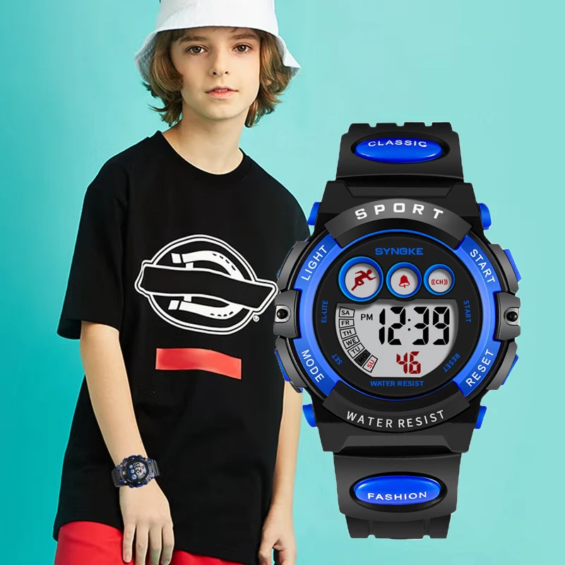 Waterproof Sport Children Watch LED Digital Kids Watches Luxury Electronic Watch for Kids Children Boys Girls Gifts