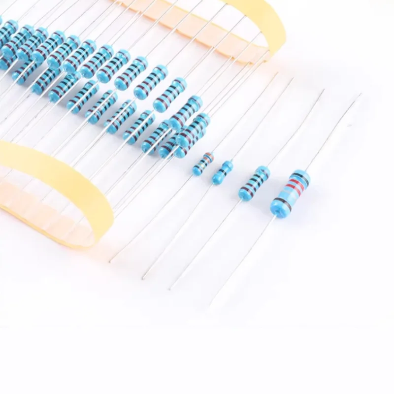 100Pcs 1/4W 1% Metal Film Resistor Kit 0Ω-22M Ohm Assorted Set 0 2.2 10 100 150 220 330 470 1K 2.2K 4.7K 10K 100K 470K 1M 10M 20