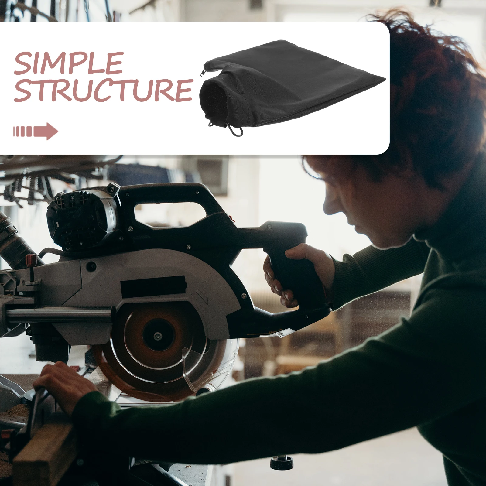 

Zippered Collection Bag For Table Miter Saw Replacement Accessories Dust Collector Bags Storage Pouch Dust Extractor Saw Machine