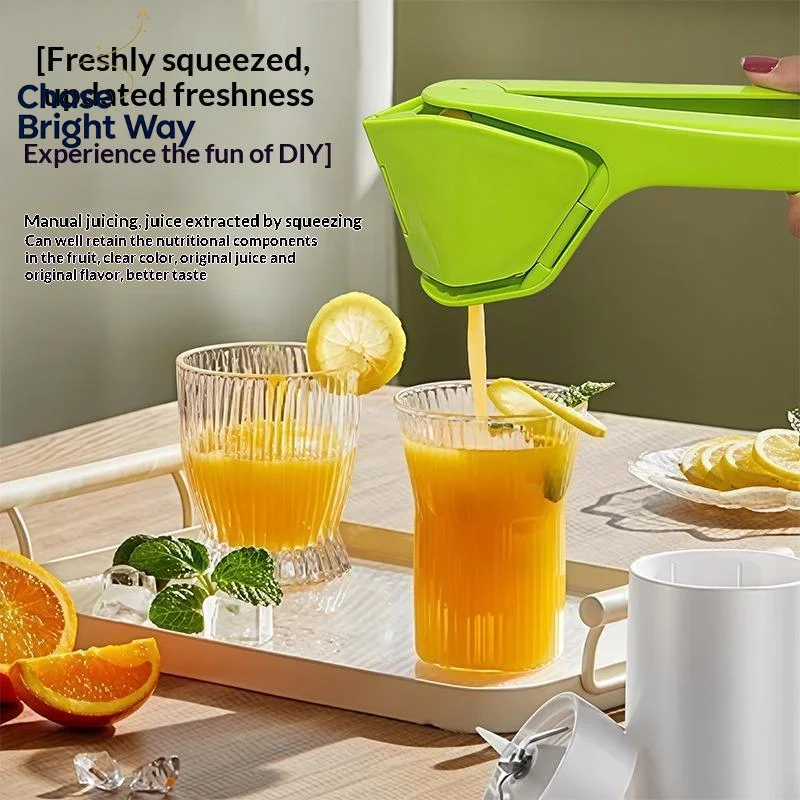 Manual Handheld Citrus Juicer With High Juice Yield, Easy Grip Handle For Home Lemon Orange Juice Making