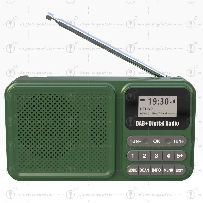 

Portable Solar DAB+ Radio, Wireless Bluetooth Audio Player with TF Card U Disk Playback Auto Channel Search