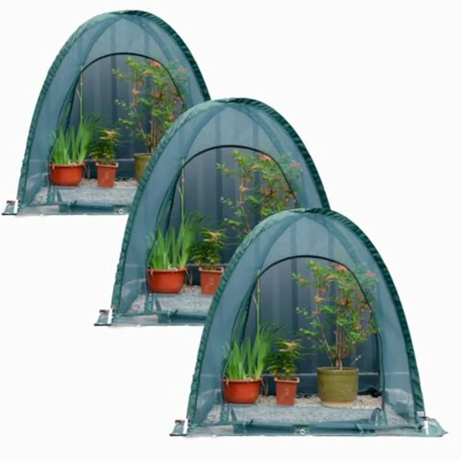 

Pop up Gardeng Net Cover, 6x6x9 inch Pack of Pest Guard Cover for Vegetables Fruits Durable Plant Gardening Net Pop-Up Chicken