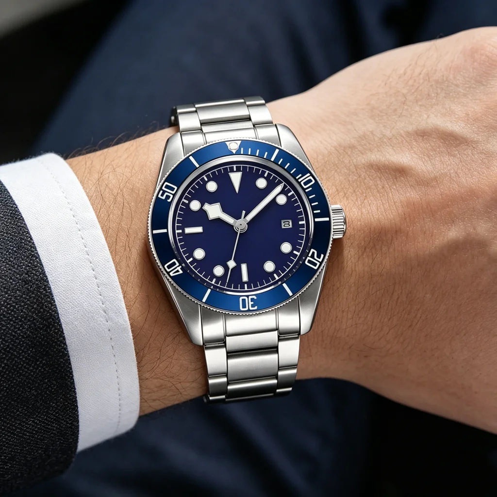 Goutent brand new 41mm Miyota 8215 movement custom watch sapphire crystal fashion men's watch 200m waterproof