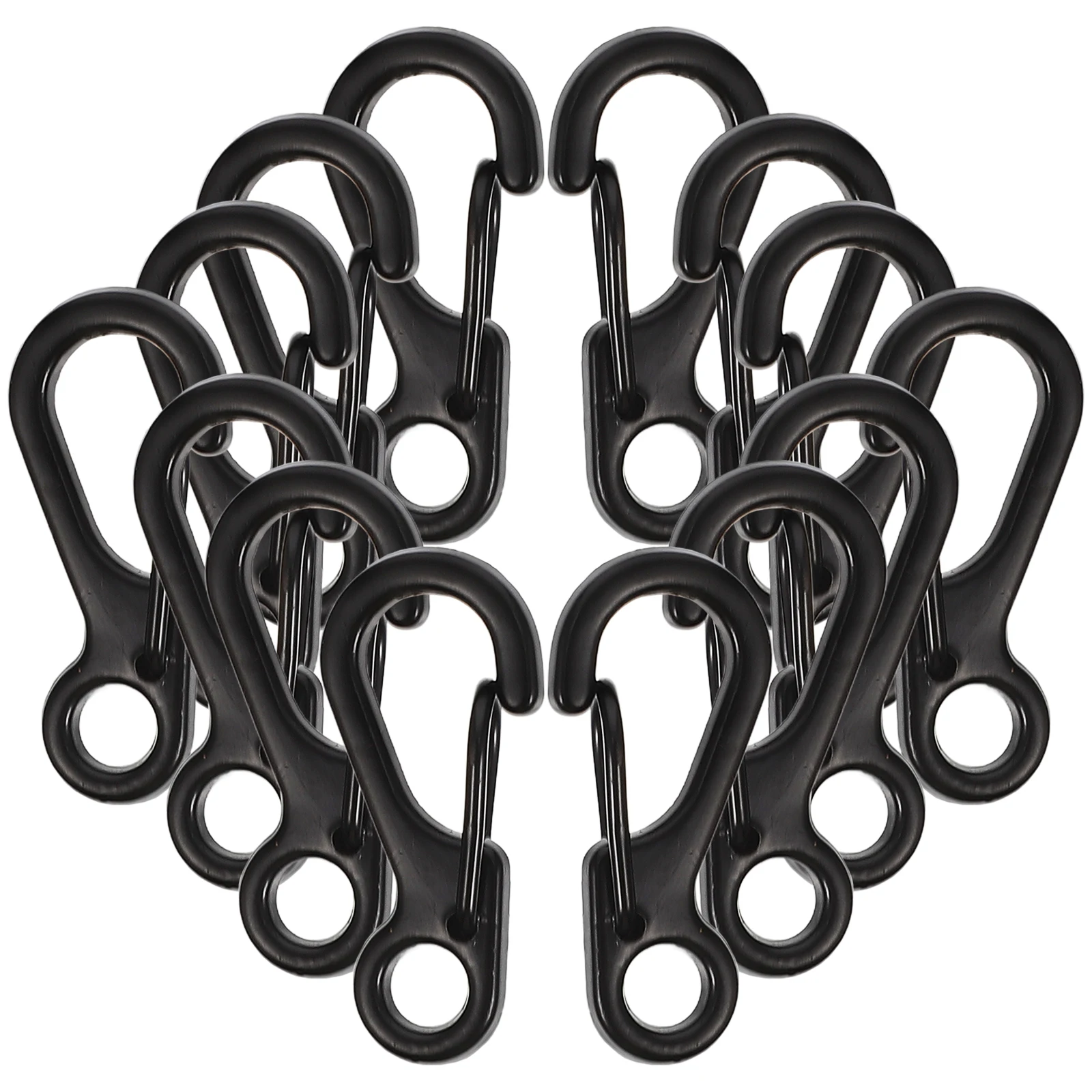

20pcs Hook Zinc Alloy Lightweight Mini Carabiner Clip Small Snap Hooks for Climbing Camping Trekking Accessories