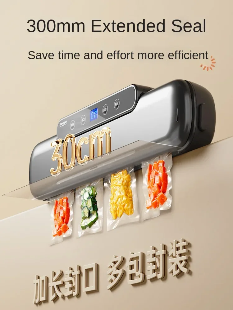 Vacuum sealing machine Small household food packaging Automatic vacuum plastic sealing