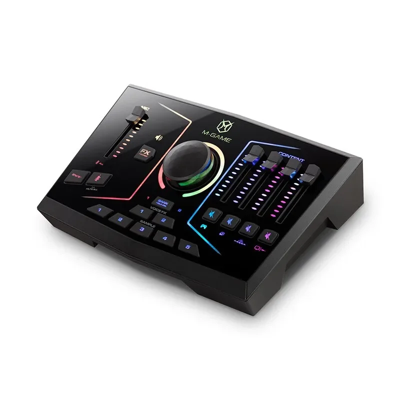 

M-AUDIO M-Game Dual RGB Multi-Function Live Streaming Audio Card For Easy Operation Of Games Dedicated Sound Card