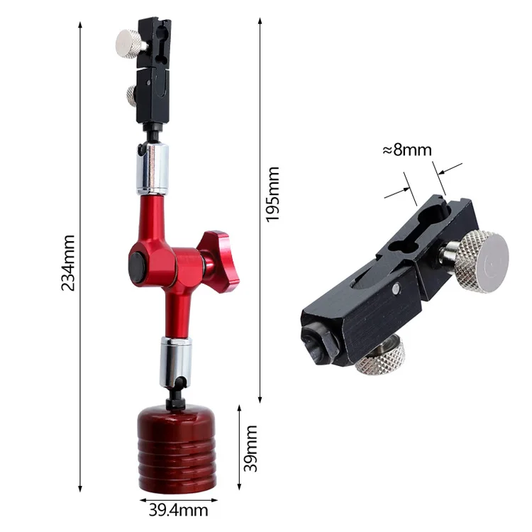 Mini universal magnetic gauge holder, strong magnetic lever dial gauge holder, mechanical gauge holder