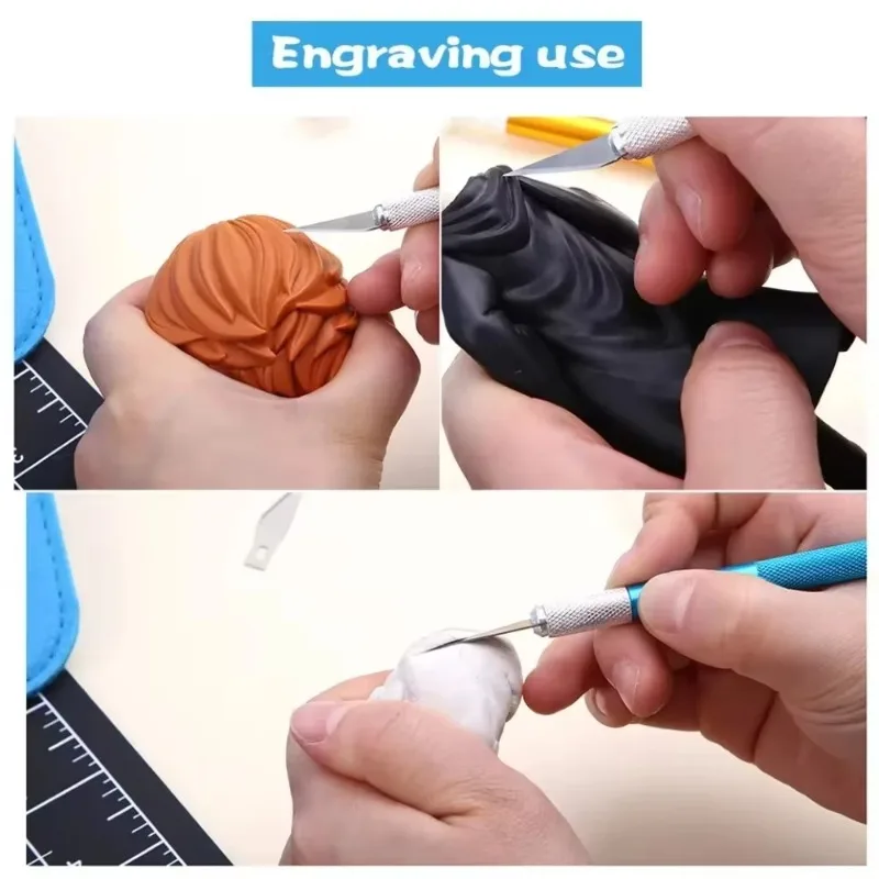 50Pcs Metal Carving Scalpel Blades Set, Multi-purpose DIY Cutting Tool for Wood Carving, Fruit Sculpture, Craft Engraving - view 3