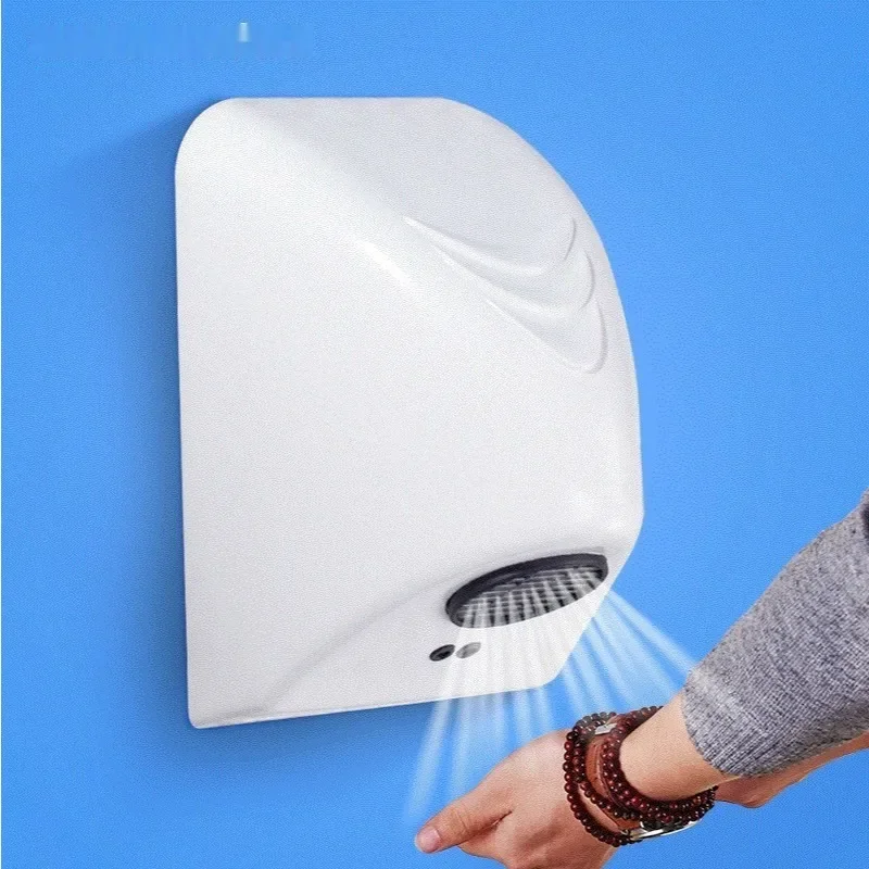 Secadores de manos automáticos con sensor compacto eléctrico Drye de mano comercial limpiaparabrisas de aire de alta velocidad 600W para Baño